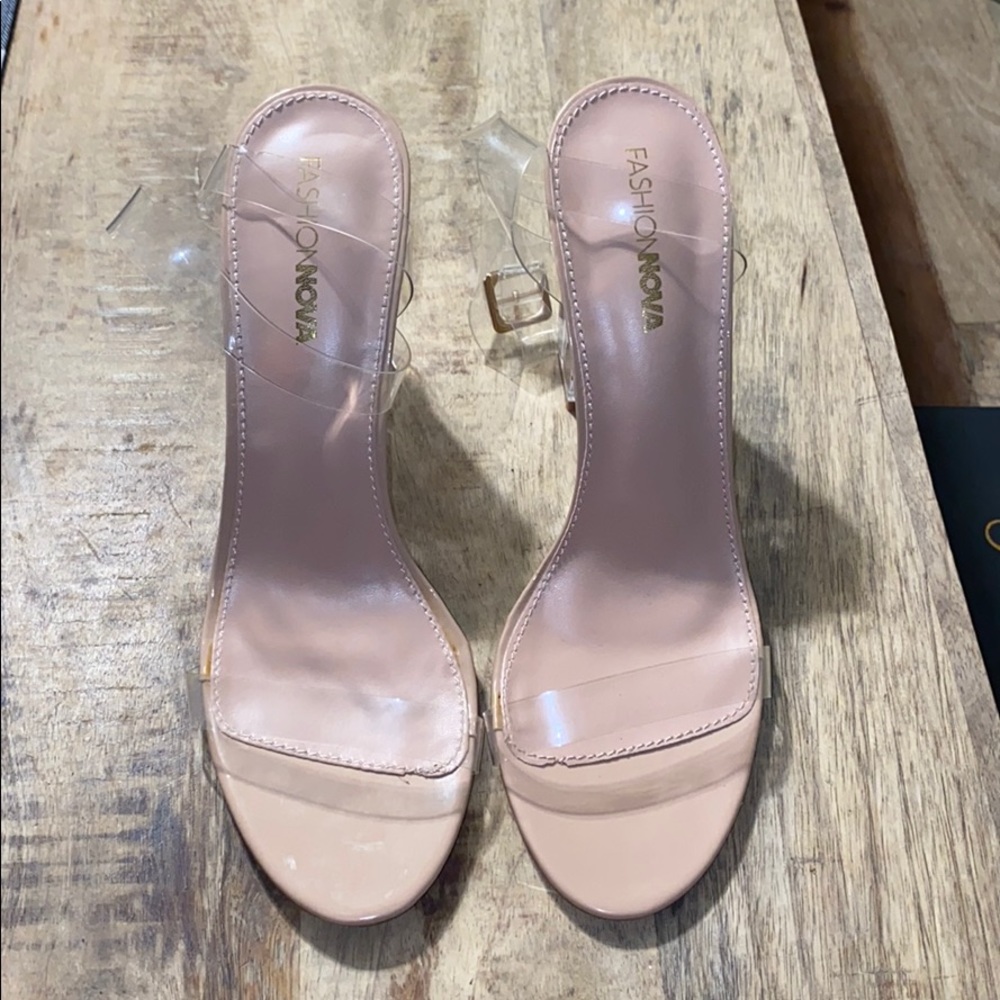 Clear sandals
